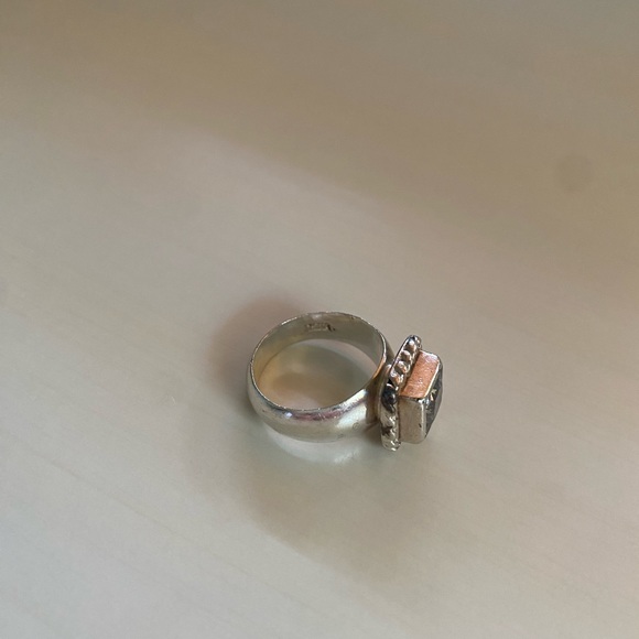 Silpada cubic zirconia Elizabeth square solitaire ring - Picture 3 of 4